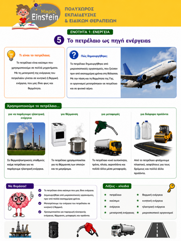 πετρέλαιο πηγή ενέργειας Φυσική ΣΤ